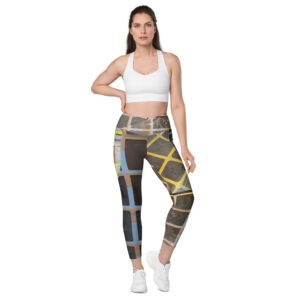 all over print crossover leggings Image