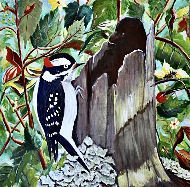 woodpecker’s Got Monkey Business by Pat Branch-Fontaine